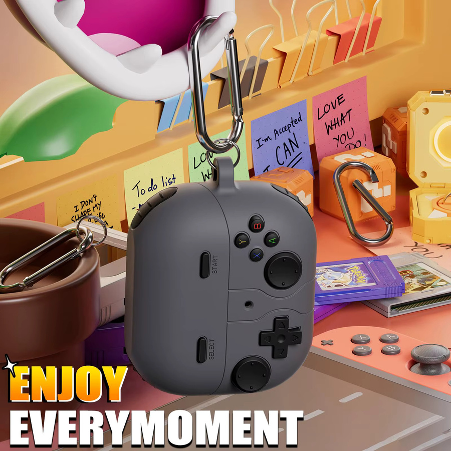 Samsung Galaxy Buds 3 FE / 3 Pro / 3 Silikon Schutzhülle im Spieler-Design inklusive Reinigungsset in Grün oder Grau - Bild 4