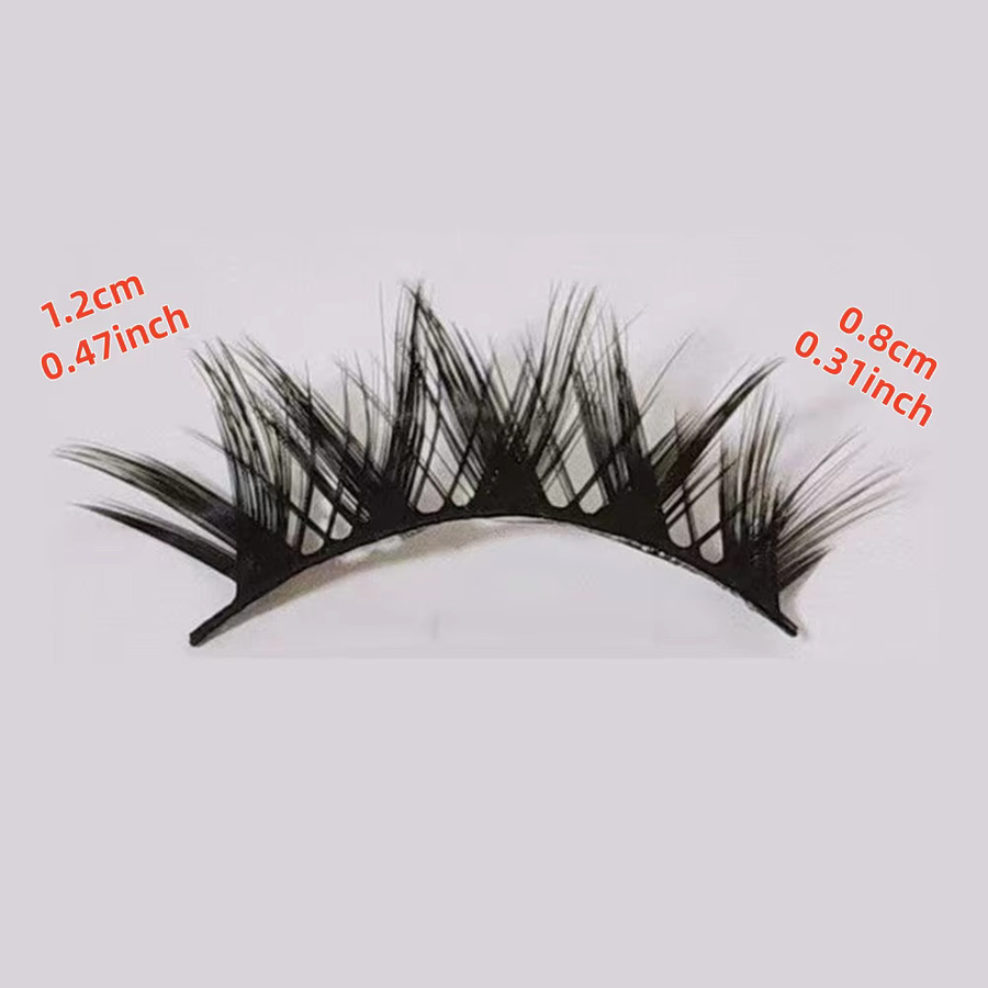 Falsche Wimpern Cartoon-Stil, Black, 5 Paar, Unisex - Bild 3