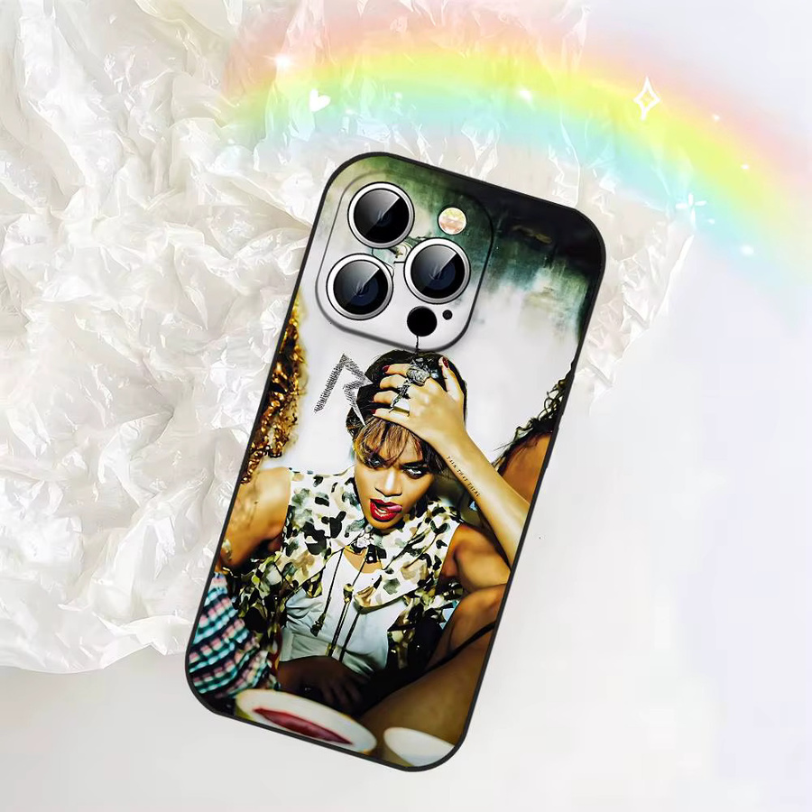 Singer R-Rihanna Handyhülle in Schwarz für iPhone 17, 16, 15, 14, 13, 11 Pro Max, Plus, X, Xr, Xs Max und 13 Mini - Bild 3