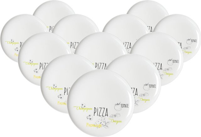Ritzenhoff & Breker Pizzateller Alberto Dinner Plate Weiß, Durchmesser: 32 cm, 12er Set - Bild 1