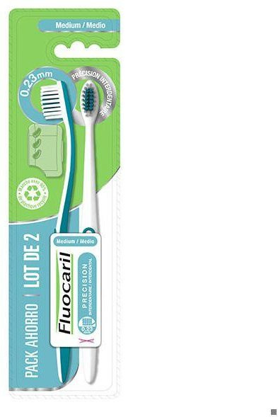 FLUOCARIL Präzision Interdental Zahnbürste, Medium 0,23mm, 2 Stück, Unisex - Bild 1