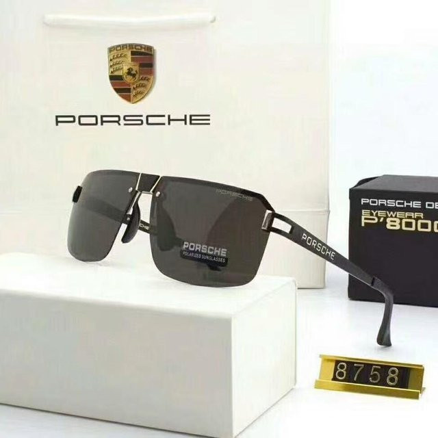 Porsche Sonnenbrille, Metall, randlos, rectangular, unisex, grey - Bild 1
