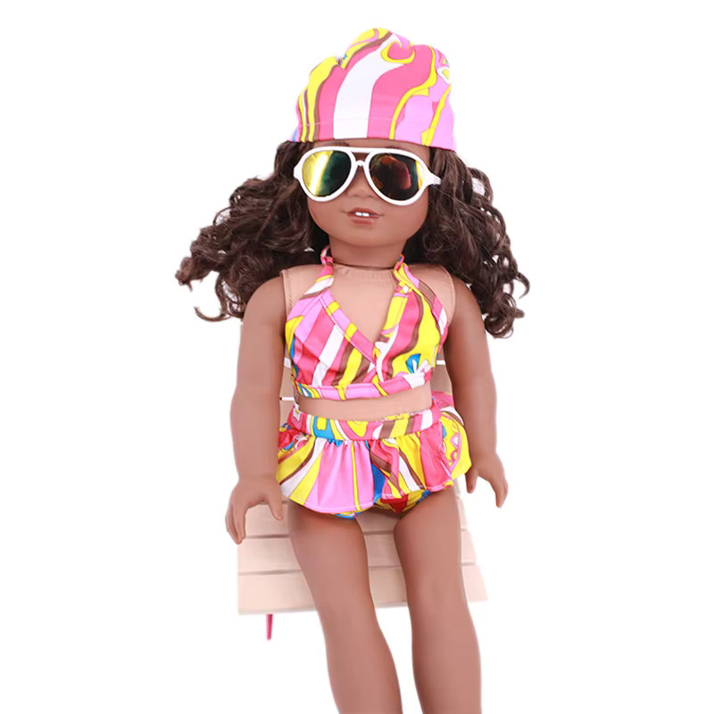 Our Generation Puppenkleidung, Flamingo-Badeanzug, Sonnenbrille, Zubehör - Bild 2