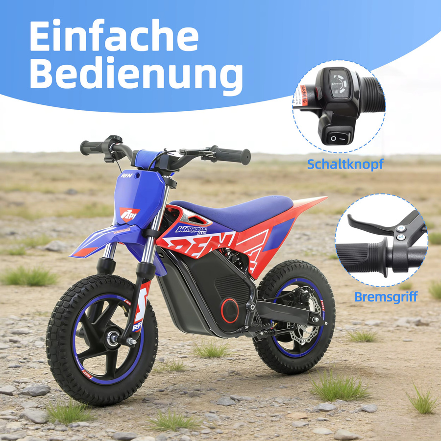 Sinaopus Kinder-E-Motorrad, Offroad-E-Moto, ab 3 Jahren - Bild 2