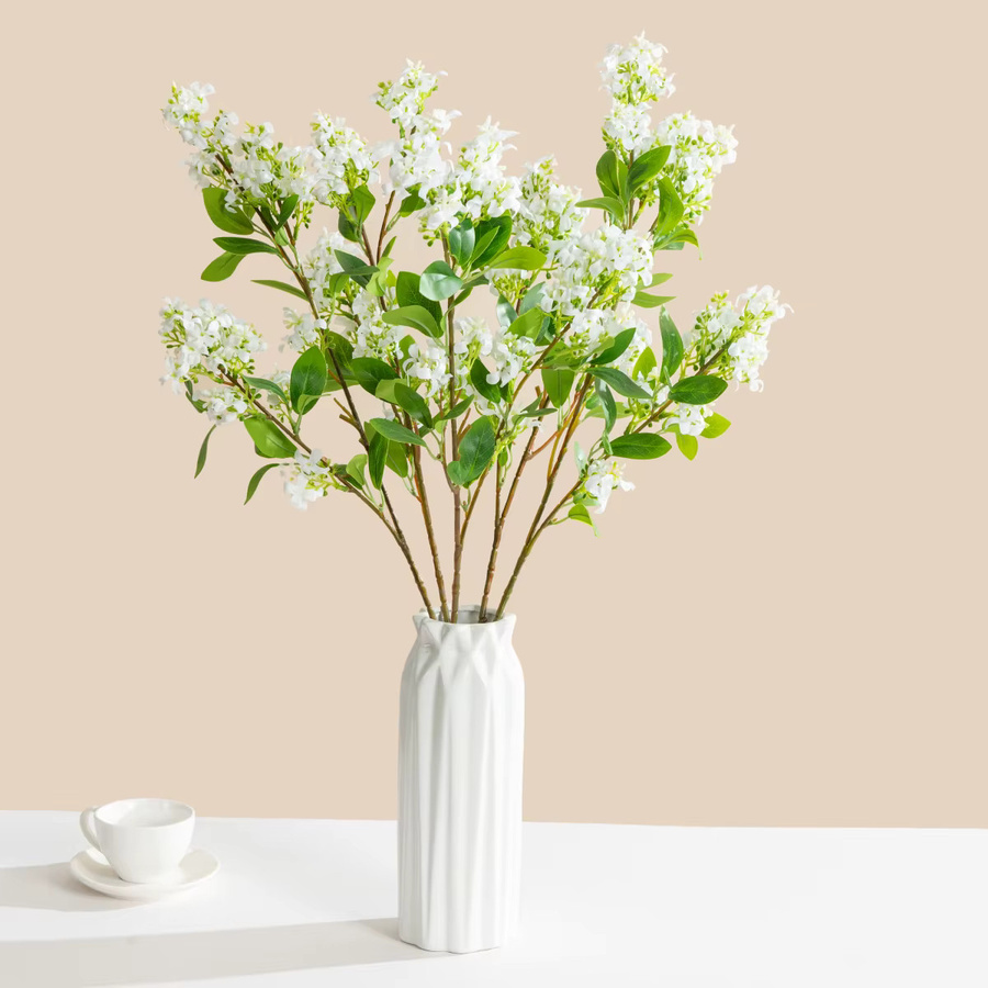 Weiße Seiden-Lilien Kunstblumen für Hochzeitsdekoration und DIY-Projekte - Bild 1