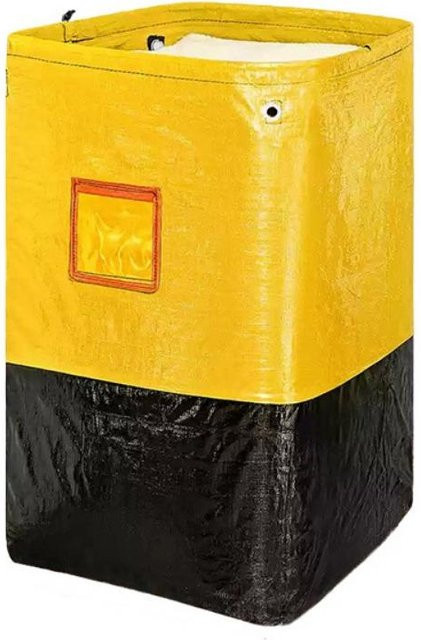 Pinxuan Logistik Transfertasche aus Kunststoff mit großer Kapazität und Zugseil in Gelb/Schwarz/Blau - Bild 1
