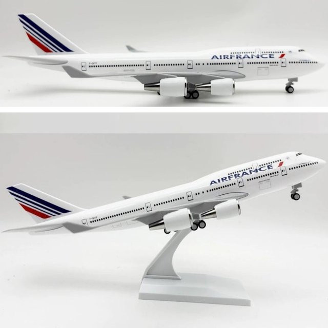 ZOCO Air France B747 Airlines, Miniaturflugzeug, Modellbausatz, Maßstab 1:240 - Bild 1