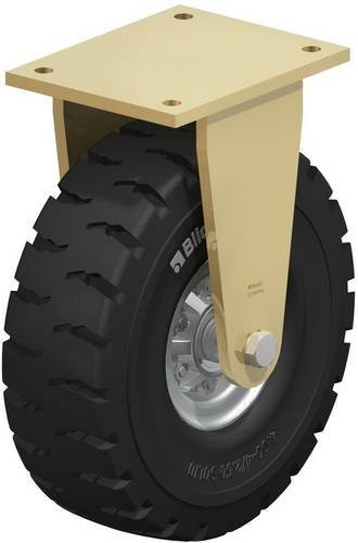 Blickle Bockrolle BS-VLE 312K in Schwarz und Multicolour mit 306 mm Rad-Durchmesser und 700 kg Tragfähigkeit - Bild 1