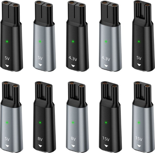 USB-C zu DC Rasierer Ladeadapter Kabel Konverter für 4.3V 5V 8V 15V in Multicolour - Bild 1