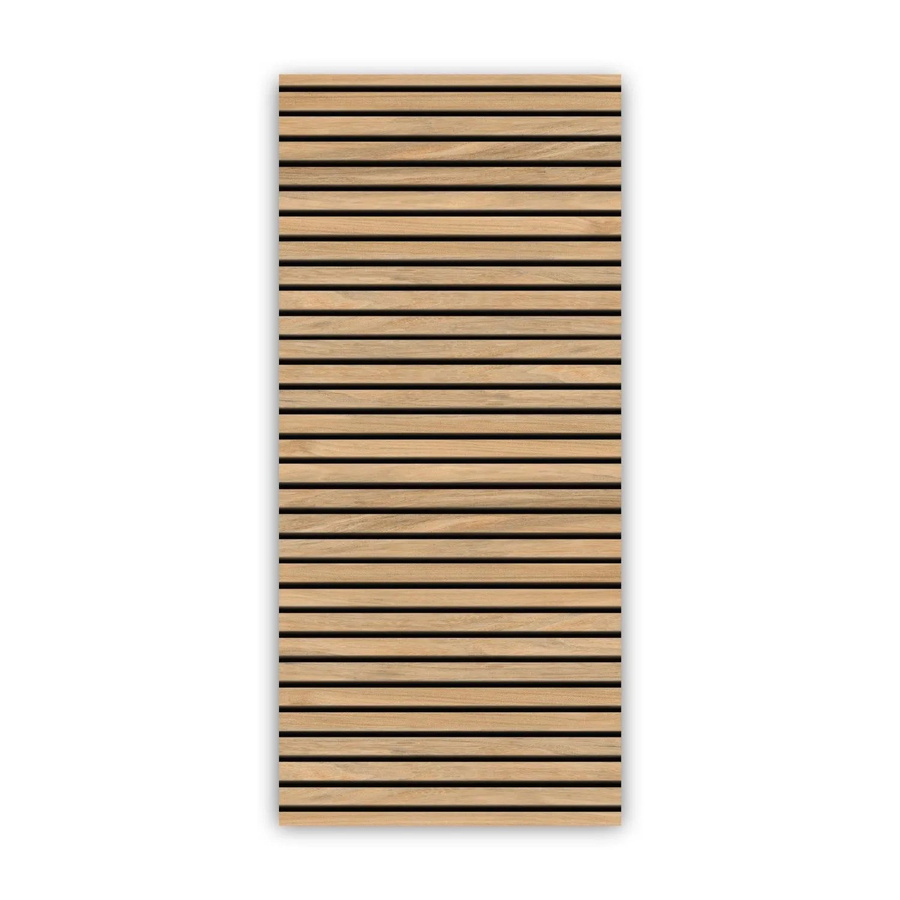 Walllux Duschrückwand Eiche Streifen in Braun aus Alu-Verbund, B/H: 90 x 200 cm, Dicke: 3 mm - Bild 2