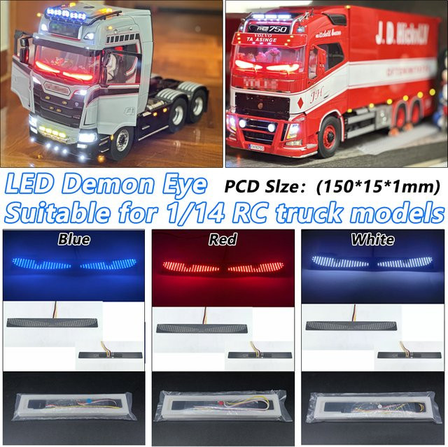 LESU LED PCB Dämon Auge Dekoration Licht, 1:14, Blau, Zubehör - Bild 1