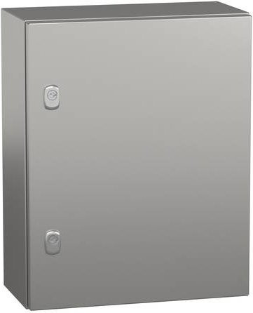 Schneider Electric SPACIAL S3X Edelstahl 304L Schaltschrank mit Scotch Brite Oberfläche in Silber, H: 50 cm, B: 40 cm, T: 20 cm - Bild 1
