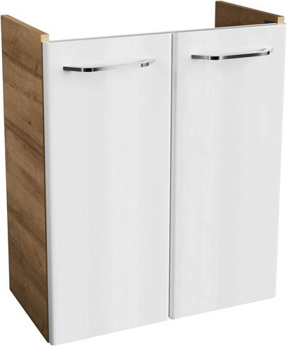 Fackelmann Waschbeckenunterschrank Milano in Weiss mit Soft-Close-Türen, B/H/T: 52 x 61 x 27,5 cm - Bild 1