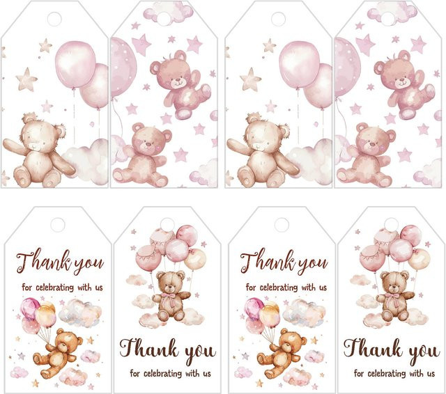 48 Stück Ramadan und Eid al-Fitr Dekoration Set mit Mond und Tempel als Papier Anhänger für DIY Geschenke und islamische Dekoration - Bild 1