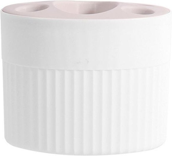 Yiran Furniture Zahnbürstenhalter aus Keramik und Kunststoff für den Waschtisch, Weiß - Bild 1