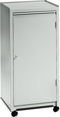 Schäfer Shop Select Werkzeugschrank aus Stahl mit Türen und Schloss, grau/blau, H x B x T: 100 x 50 x 50 cm - Bild 1