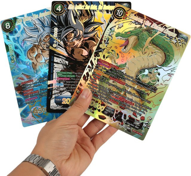Bandai Dragon Ball Flash Große Karten, 12-teiliges Set, Englisch - Bild 1