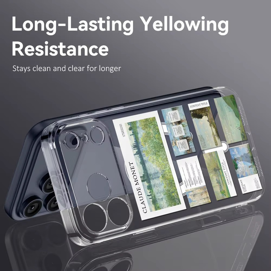 Magnetische Claude Monet Handyhülle für Apple iPhone 17 16 15 14 13 12 11 Pro Max Plus Transparent Stoßfest und Kratzresistent - Bild 3