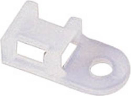 TRU Components TC-HC0L203 Befestigungssockel schraubbar Weiß mit maximal 9 mm Bündel-Ø-Bereich - Bild 1