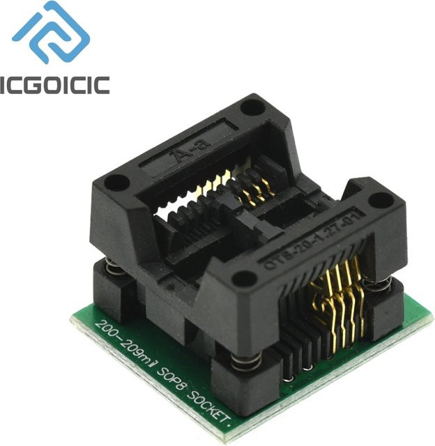 SZYTF SO8 SOP8 zu DIP8 Adapter Buchse Konverter Modul für EZP2010 EZP2013 CH341A Programmierer - Bild 1