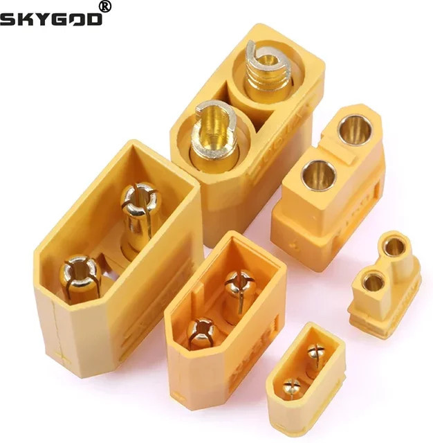XT Serie Stecker Set XT30U XT60 XT90 Bullet Schweißkontakte in Gelb für RC Lithium-Polymer Batterien und Modellflugzeug Zubehör - Bild 1