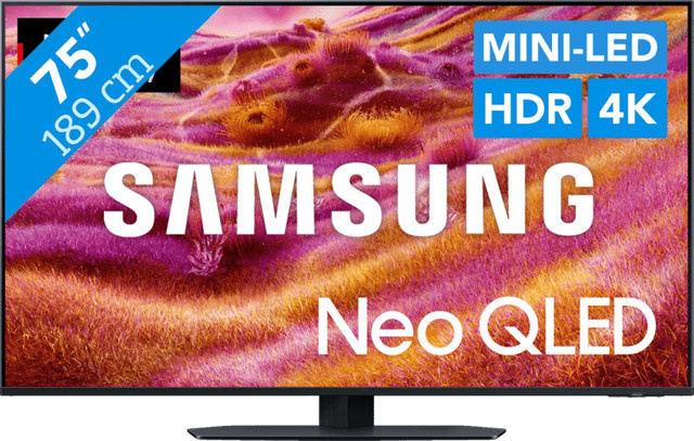 Samsung Neo QLED QN90F 4K UHD Mini LED Fernseher 75 Zoll in Schwarz - Bild 1