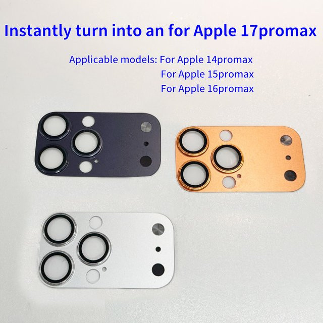 Seconds Change Kameraobjektivschutz aus Vollmetall-Panzerglas für iPhone 16, 15 und 14 Pro Max sowie iPhone 16, 15 und 14 Pro - Bild 1