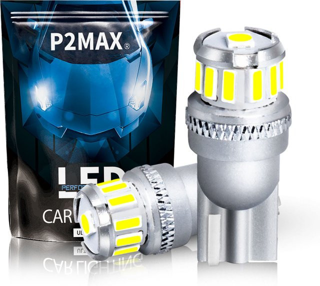 2 Stück ultrahelle T10 W5W LED-Blinkerlampen 6000 K Weiß für Auto LKW und Pickup 12 V 24 V - Bild 1