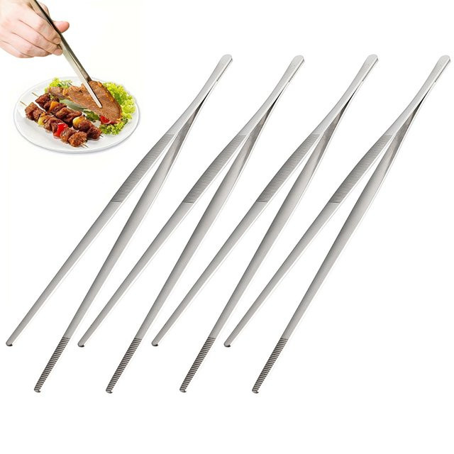 Zoseil Grillclip aus Edelstahl in Silber für BBQ und Buffet - Bild 1