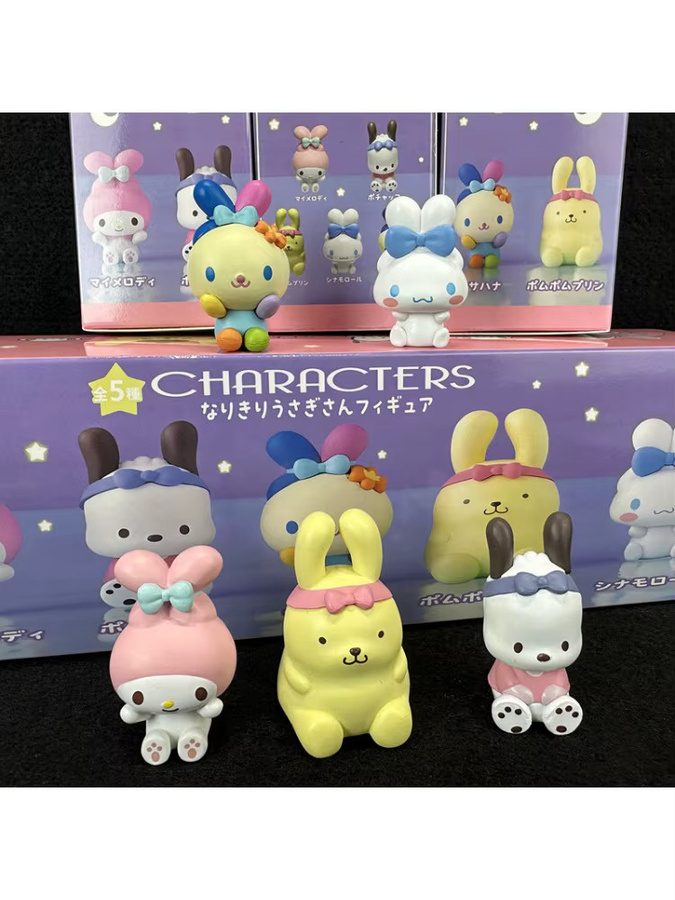 Sanrio Cinnamoroll Usahana Pom Pom Purin Action Figur, Blind Box - Bild 4