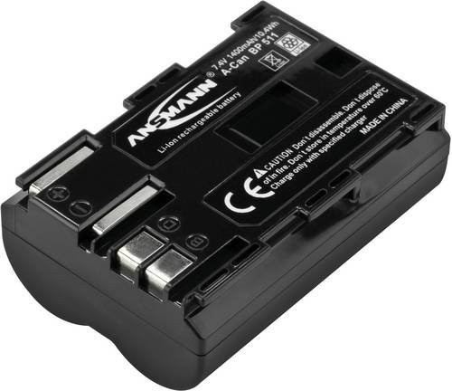 Ansmann Li-Ion Kamera-Akku BP 511 in Schwarz mit 1400 mAh - Bild 1
