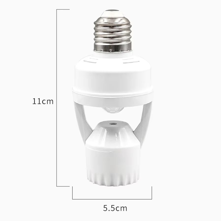 GGBEE Bewegungsmelder Lampenfassung E27 Adapter mit Infrarot Sensor für AC85-265V - Bild 2