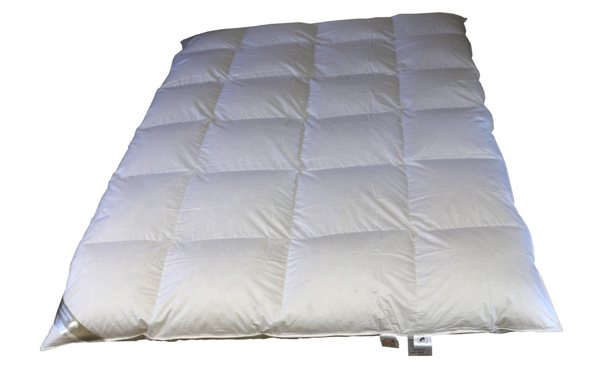 Betten Hofmann Sibiria Exclusiv Winterdecke aus sibirischer Wildgans, B/H: 155 x 220 cm, 8 cm Hochsteg, Weiß - Bild 1