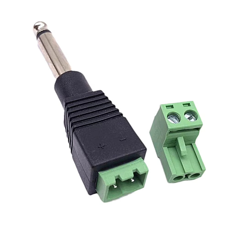 FRHY 4er-Pack TS-Stecker Mono 1/4 Zoll (6,3 mm) Phono-Stecker in Schwarz - Bild 2