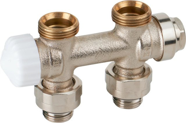 Heimeier Multilux Th-Ventil Durchgangsform DN 15, vernickelt, einstellbar - Bild 1