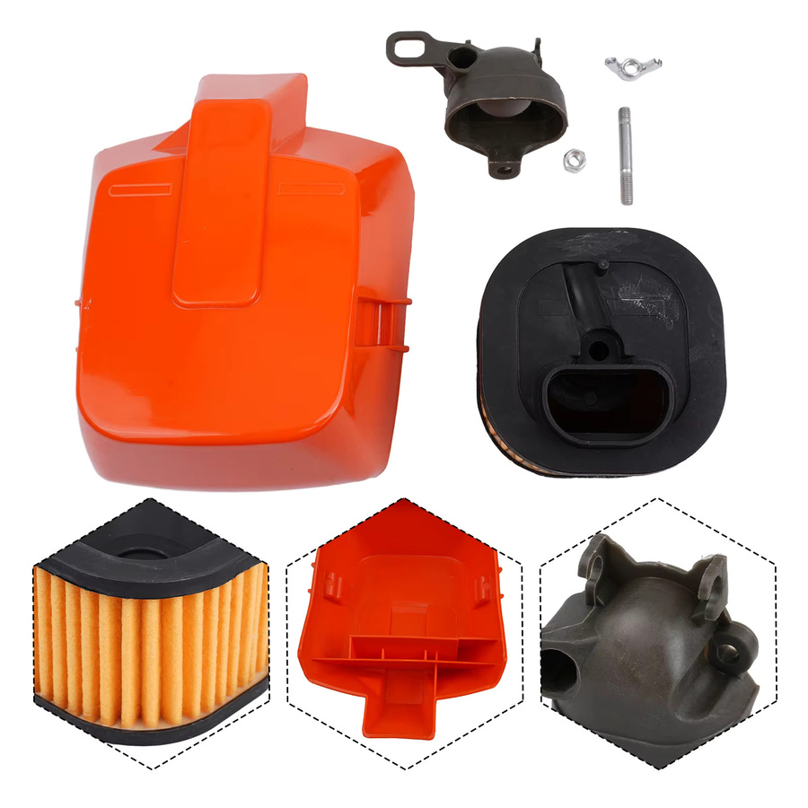 Husqvarna Luftfilter-Reiniger-Abdeckung und Ansaugadapter in Orange für Kettensägen der Modelle 362, 365, 372 und 372 XP - Bild 5