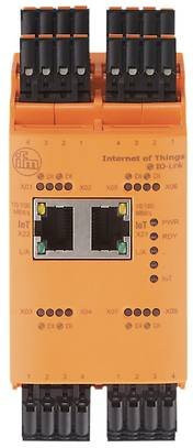 Ifm Electronic AL1950 I/O-Modul mit 8 digitalen Eingängen und 8 digitalen Ausgängen, Ethernet/LAN, Orange - Bild 1