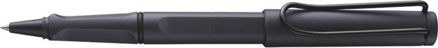 Lamy safari Rollerball aus ASA-Kunststoff in Steel Black mit schwarzer Tinte - Bild 1