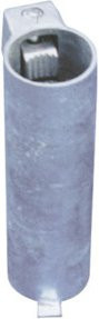 Schake Bodenhülse für Rohrpfosten Ø76mm mit Feststellvorrichtung, Länge: 300 mm, Farbe: Silber, Material: Stahl, feuerverzinkt - Bild 1
