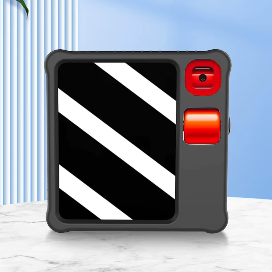 APWIKOGER Silikon-Schutzhülle für Rabbit R1 AI Pocket PC in Weiß, kratzfeste und tragbare Anti-Fall-Abdeckung - Bild 2