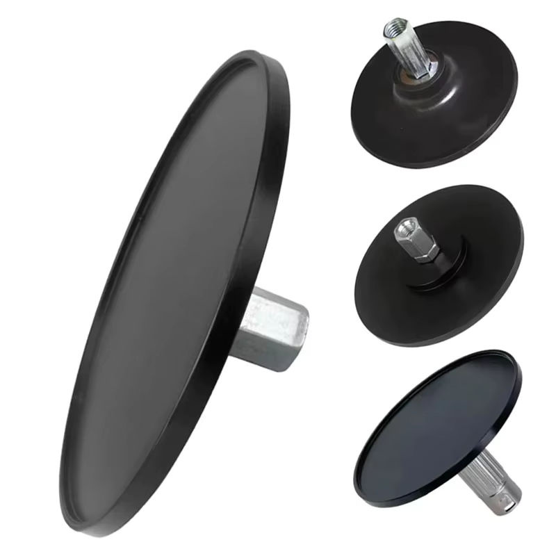 Schwarzer Saugnapf-Adapter für Teleskop-Linearantriebe mit M6, M8 und M10 Anschlüssen sowie 3XLR-Anschluss - Bild 5