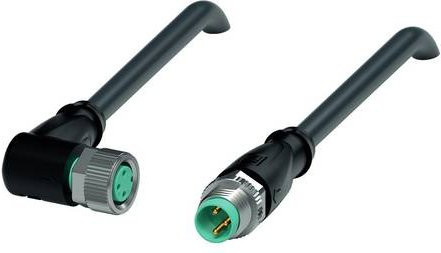 Pepperl+Fuchs 240815-0002 Sensor-Aktor-Steckverbinder konfektioniert, Farbe: Schwarz, Kabellänge: 0,6 m, Polzahl: 3 - Bild 1