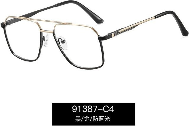 Dote Korrektionsbrille, Unisex, Quadratisch, Metall, Vollrand, Blaulichtblockierend - Bild 1