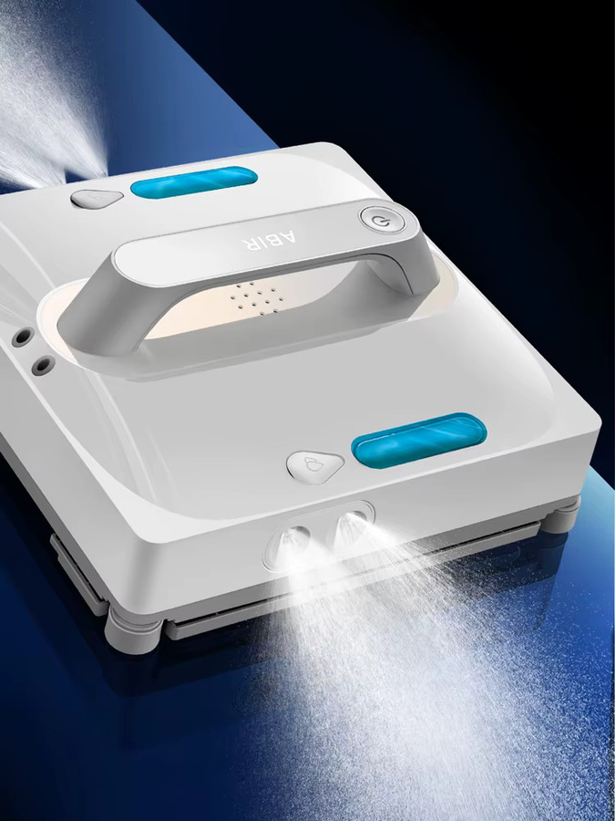 Fensterputzroboter ABIR WD9 in Weiß mit 4-Wege-Wasserspray, Floating Scraper Tech, Lasersensor und 9000 PA Vakuumsauger - Bild 7