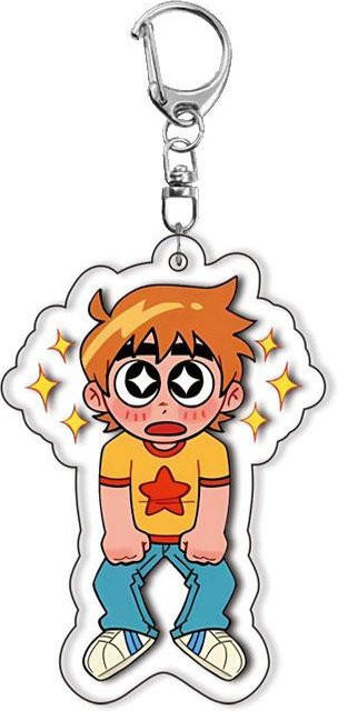 CHIC STUDIO Schlüsselanhänger Anime Scott Pilgrim, 6 cm, weiß, Unisex - Bild 1