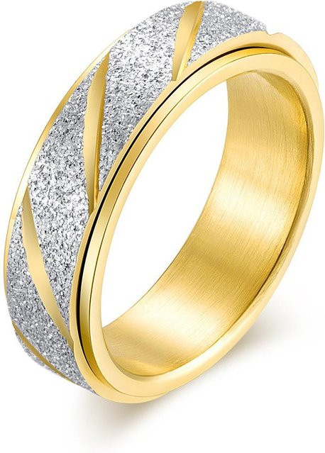 YIRAN Jewelry 5 Ring, Titanstahl, beige, Damen - Bild 1
