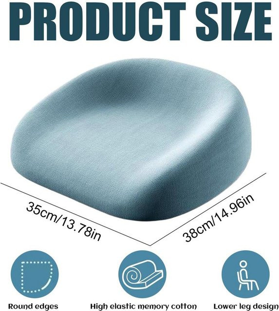Daily Home Furnishings Baby Essstuhl Sitzerhöhung aus Baumwolle, Blau - Bild 1