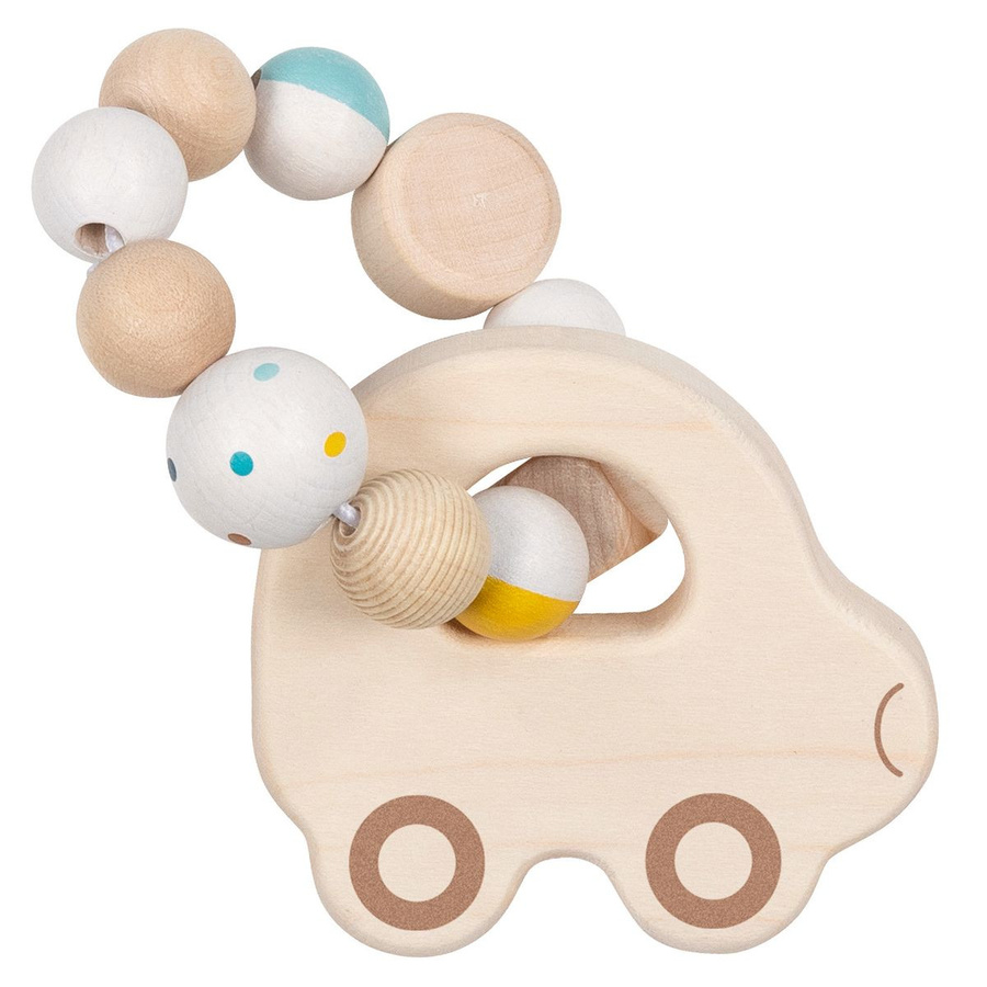 Goki Greifling Elastik mit Perlen aus Holz, Auto, ab 0 Jahre - Bild 1