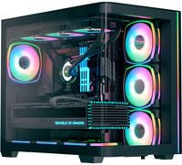 AeroCool P500C EVO-G-BK-v1 Tower-Gehäuse in Schwarz mit Micro-ATX Unterstützung und USB-C Anschluss - Bild 1