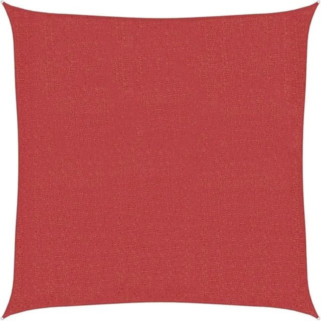 vidaXL Sonnensegel aus HDPE in Rot, quadratisch, B/B: 200 x 200 cm - Bild 1